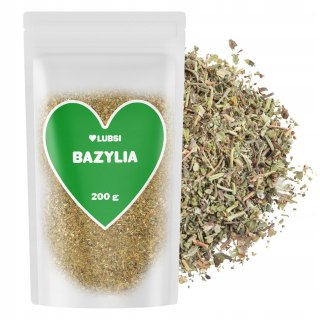 Bazylia suszona przyprawa 200g LUBSI naturalna aromatyczna wysoka jakość