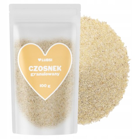 Czosnek granulowany suszony przyprawa 100g LUBSI aromatyczny naturalny