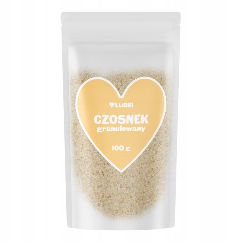 Czosnek granulowany suszony przyprawa 100g LUBSI aromatyczny naturalny