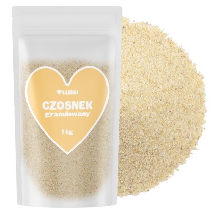 Czosnek granulowany suszony przyprawa 1kg LUBSI aromatyczny naturalny