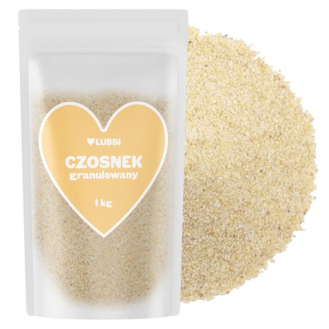 Czosnek granulowany suszony przyprawa 1kg LUBSI aromatyczny naturalny