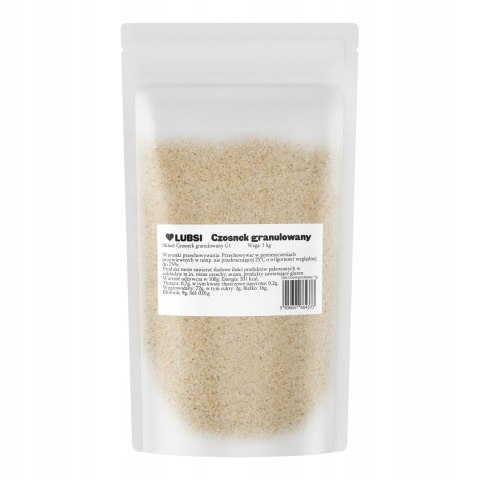 Czosnek granulowany suszony przyprawa 1kg LUBSI aromatyczny naturalny