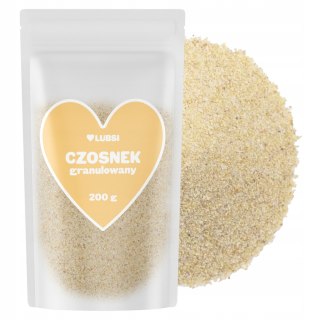 Czosnek granulowany suszony przyprawa 200g LUBSI aromatyczny naturalny