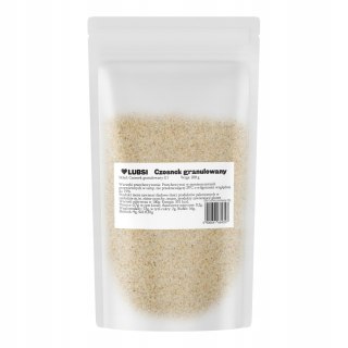Czosnek granulowany suszony przyprawa 200g LUBSI aromatyczny naturalny