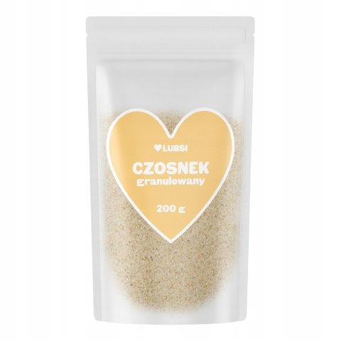 Czosnek granulowany suszony przyprawa 200g LUBSI aromatyczny naturalny