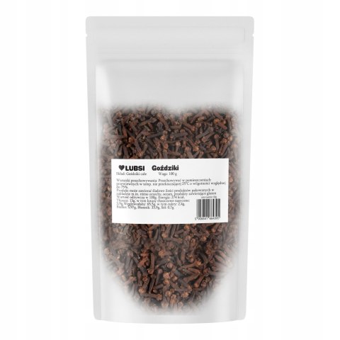 Goździki całe przyprawa 100g LUBSI suszone aromatyczne naturalne grzaniec