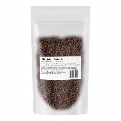 Goździki całe przyprawa 500g LUBSI suszone aromatyczne naturalne grzaniec