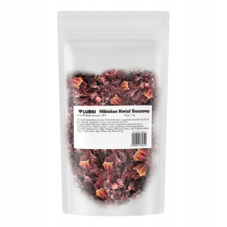 Hibiskus suszony 1kg LUBSI malwa naturalny kwiat hibiskusa herbata napar