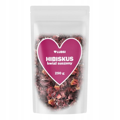 Hibiskus suszony 250g LUBSI malwa naturalny kwiat hibiskusa herbata napar