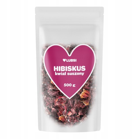 Hibiskus suszony 500g LUBSI malwa naturalny kwiat hibiskusa herbata napar