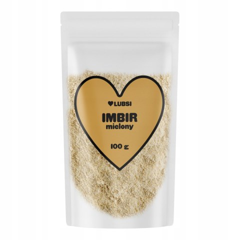 Imbir mielony 100g LUBSI aromatyczny naturalny wysoka jakość bez dodatków