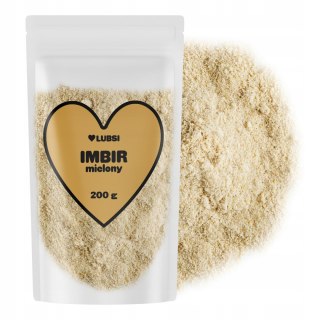 Imbir mielony 200g LUBSI aromatyczny naturalny wysoka jakość bez dodatków
