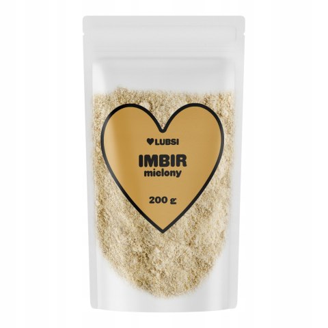 Imbir mielony 200g LUBSI aromatyczny naturalny wysoka jakość bez dodatków