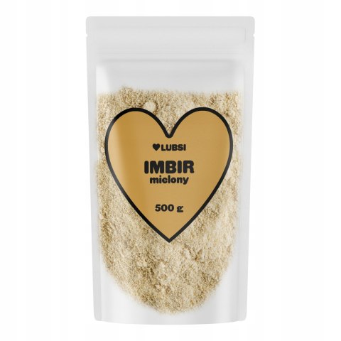 Imbir mielony 500g LUBSI aromatyczny naturalny wysoka jakość bez dodatków