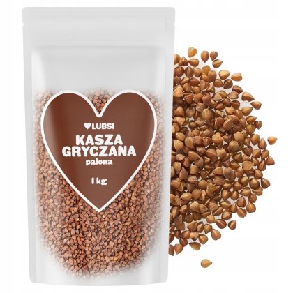 Kasza gryczana palona 1kg LUBSI wysoka jakość naturalna gryka prażona