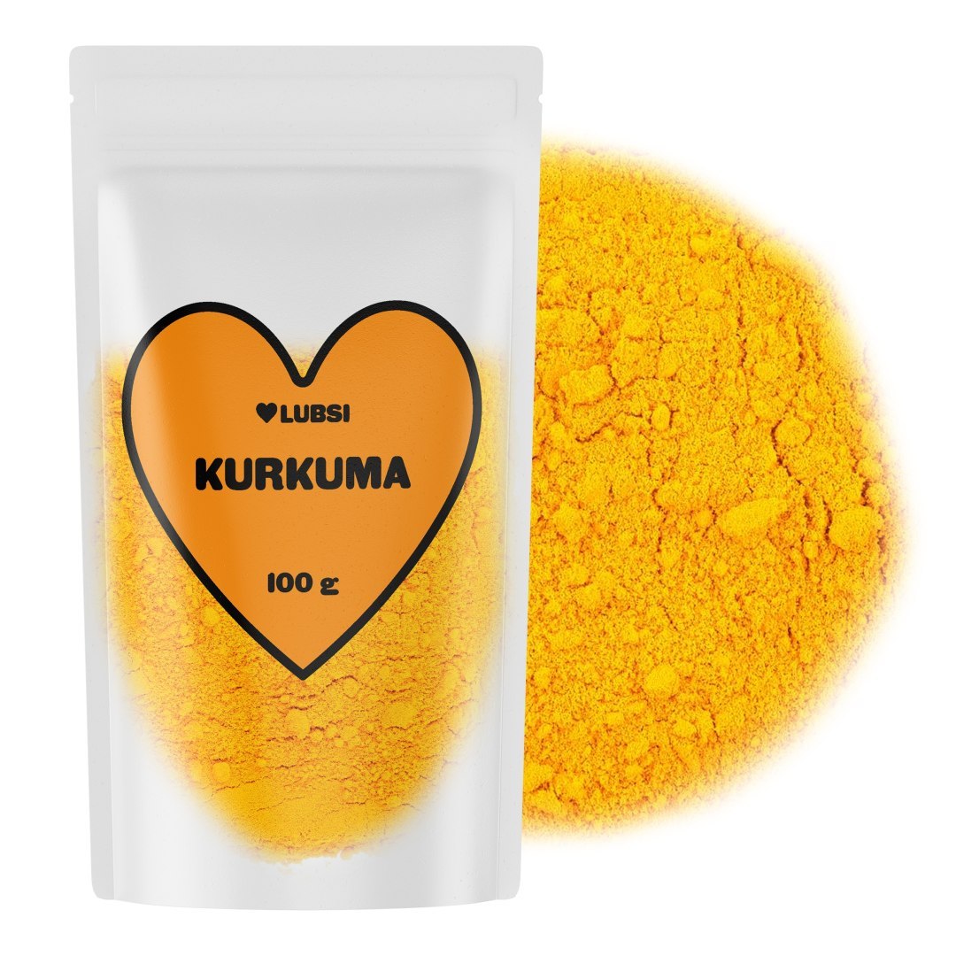 Kurkuma mielona 100 g LUBSI do podstawowej szafki kuchennej