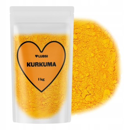 Kurkuma mielona przyprawa 1kg LUBSI aromatyczna naturalna wysoka jakość