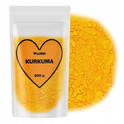 Kurkuma mielona przyprawa 500g LUBSI aromatyczna naturalna wysoka jakość