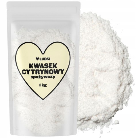 Kwas cytrynowy spożywczy 1kg LUBSI kwasek czysty naturalny wysoka jakość