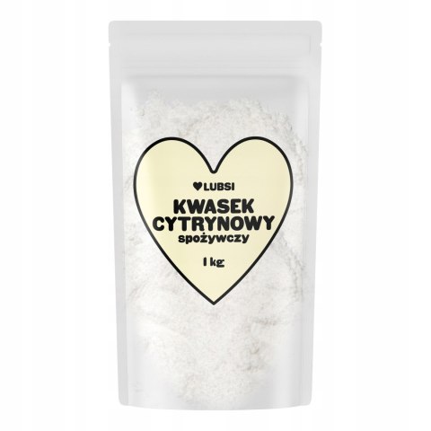 Kwas cytrynowy spożywczy 1kg LUBSI kwasek czysty naturalny wysoka jakość