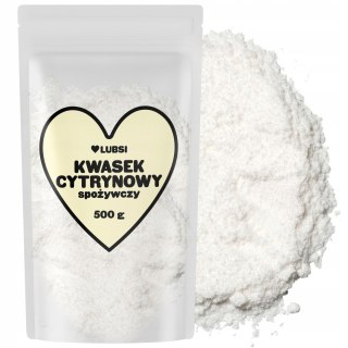 Kwas cytrynowy spożywczy 500g LUBSI kwasek czysty naturalny wysoka jakość