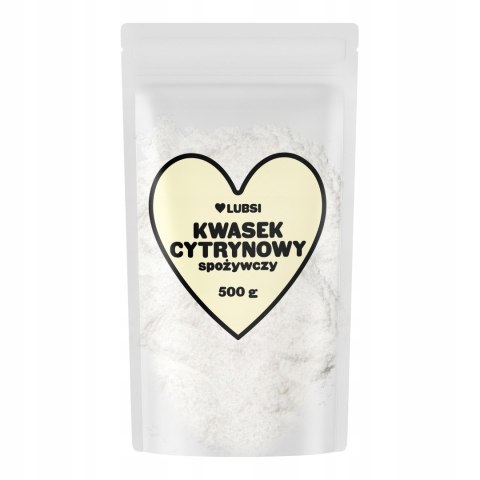 Kwas cytrynowy spożywczy 500g LUBSI kwasek czysty naturalny wysoka jakość