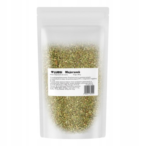 Majeranek suszony przyprawa liść 200g LUBSI aromatyczny wysoka jakość