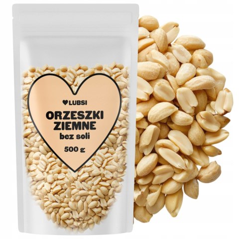 Orzeszki ziemne bez soli 500g LUBSI prażone orzechy arachidowe jakość