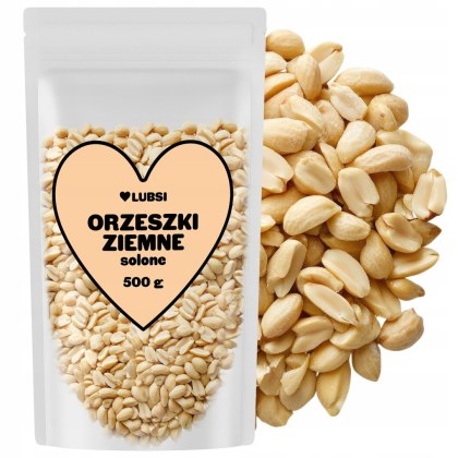 Orzeszki ziemne solone 500g LUBSI orzechy ziemne arachidowe wysoka jakość