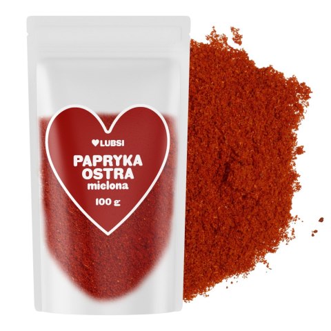 Papryka ostra mielona przyprawa 100g LUBSI aromatyczna czerwona jakość