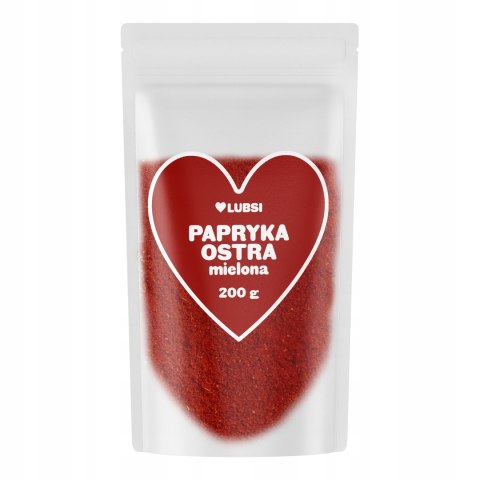 Papryka ostra mielona przyprawa 200g LUBSI aromatyczna czerwona jakość