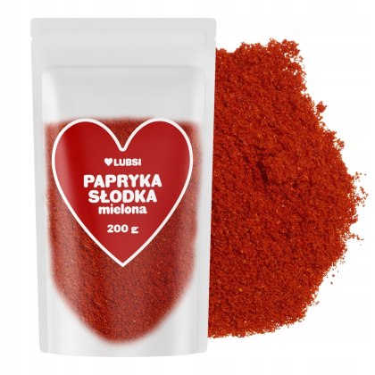 Papryka słodka mielona przyprawa 200g LUBSI aromatyczna czerwona jakość