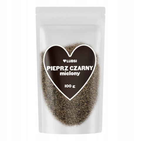 Pieprz czarny mielony przyprawa 100g LUBSI naturalny aromatyczny jakość