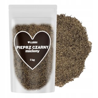 Pieprz czarny mielony przyprawa 1kg LUBSI naturalny aromatyczny jakość