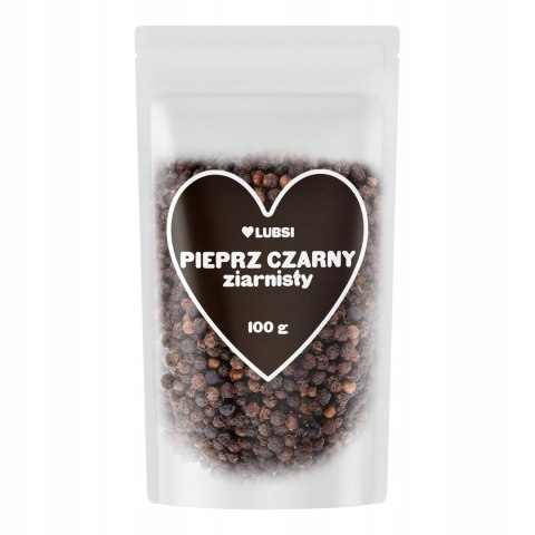 Pieprz czarny ziarnisty przyprawa 100g LUBSI naturalny aromatyczny ziarno