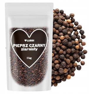 Pieprz czarny ziarnisty przyprawa 1kg LUBSI naturalny aromatyczny ziarno