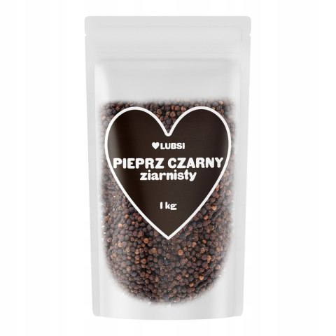 Pieprz czarny ziarnisty przyprawa 1kg LUBSI naturalny aromatyczny ziarno