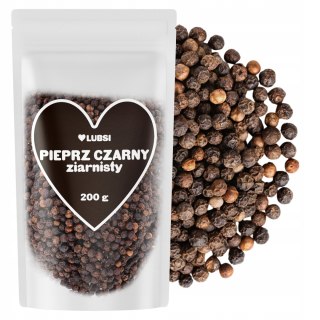 Pieprz czarny ziarnisty przyprawa 200g LUBSI naturalny aromatyczny ziarno