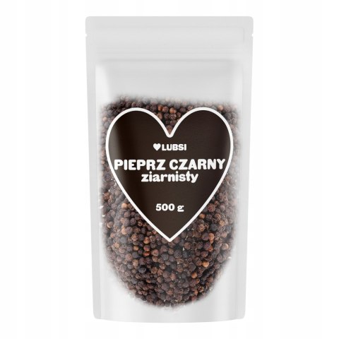 Pieprz czarny ziarnisty przyprawa 500g LUBSI naturalny aromatyczny ziarno