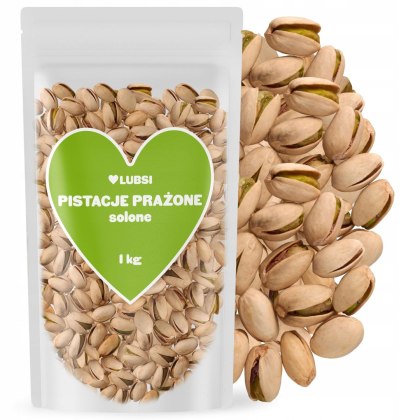 Pistacje prażone solone 1kg LUBSI duże świeże naturalne wysoka jakość