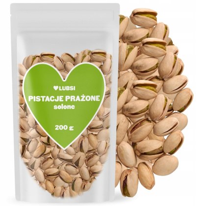 Pistacje prażone solone 200g LUBSI duże świeże naturalne wysoka jakość