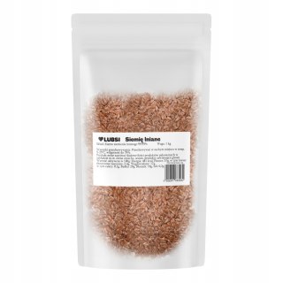 Siemię lniane brązowe naturalne 1kg LUBSI len brązowy wysoka jakość