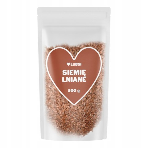 Siemię lniane brązowe naturalne 500g LUBSI len brązowy wysoka jakość
