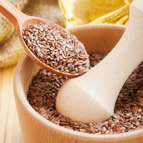 Siemię lniane brązowe naturalne 500g LUBSI len brązowy wysoka jakość