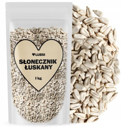 Słonecznik łuskany 1kg LUBSI ziarno wysoka jakość naturalny
