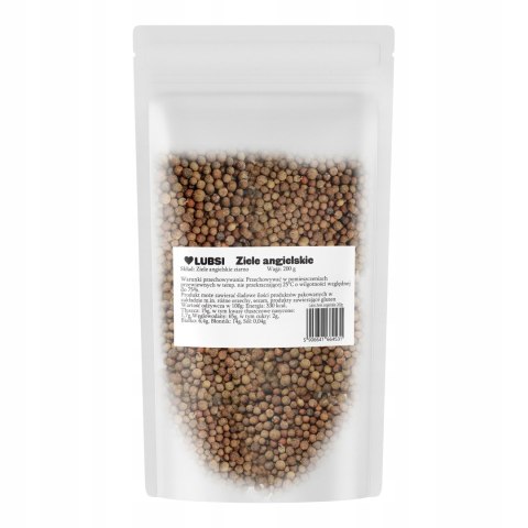 Ziele angielskie przyprawa całe aromatyczne ziarno 200g LUBSI wysoka jakość