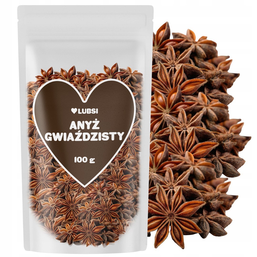 Anyż gwiazdkowy 100 g LUBSI do pho i kuchni wietnamskiej