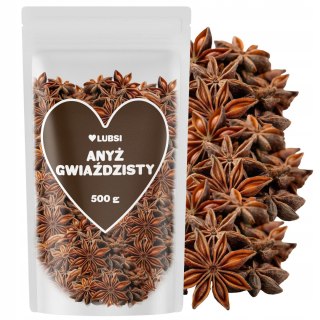 Anyż gwiazdki 500g LUBSI gwiaździsty cały aromatyczny wysoka jakość