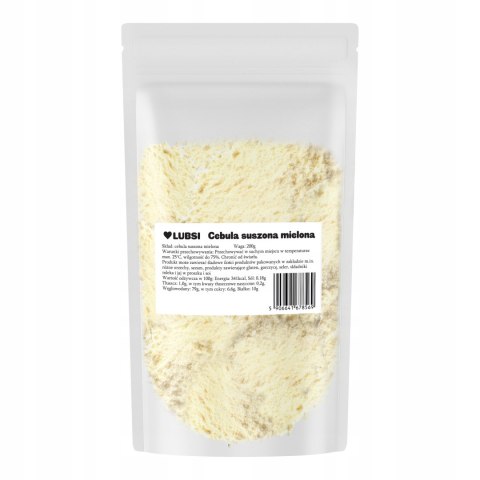 Cebula suszona mielona przyprawa 200g LUBSI wysoka jakość w proszku