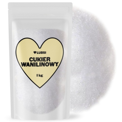 Cukier wanilinowy 1kg LUBSI do wypieków i ciast aromatyczny wysoka jakość